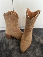Beige Suède Cowboy Laarzen mt 41, Kleding | Dames, Ophalen of Verzenden, Zo goed als nieuw, Beige, Lage of Enkellaarzen