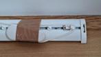 Gratis gordijnrails wave plooi, 375 cm, wit, 33 runners, Ophalen, Gebruikt
