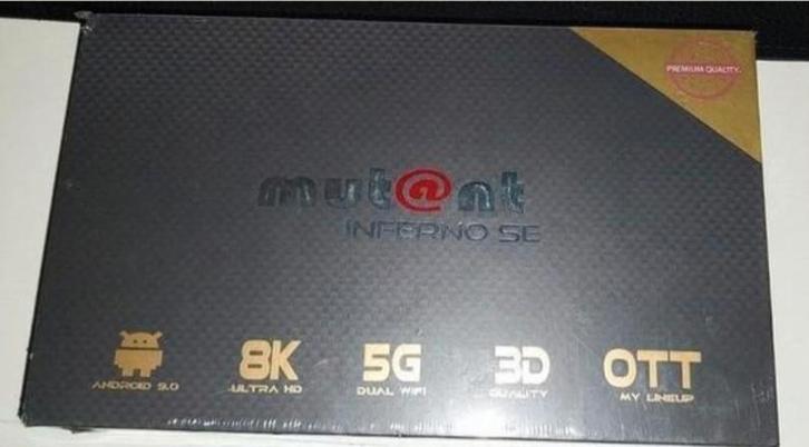 Mutant Inferno SE IPTV Box - Android 9.0, Audio, Tv en Foto, Decoders en Harddiskrecorders, Zo goed als nieuw, Decoder, Ophalen