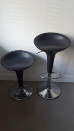 2x BOMBO design barkrukken van MAGIS (antraciet), Huis en Inrichting, Barkrukken, Ophalen, 60 tot 90 cm, Zo goed als nieuw, In hoogte verstelbaar