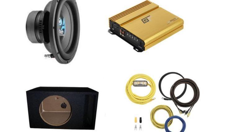 Subwooferset Bassface pack 9 250 watt RMS, Auto diversen, Autospeakers, Nieuw, Ophalen of Verzenden