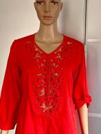 J104 Nieuw: Monari maat 38=M lange blouse tuniek top rood, Kleding | Dames, Maat 38/40 (M), Monari, Nieuw, Ophalen of Verzenden