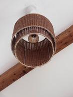 Rotan hanglamp – boho vintage stijl –met lichte beschadiging, Ophalen, Gebruikt, Stof