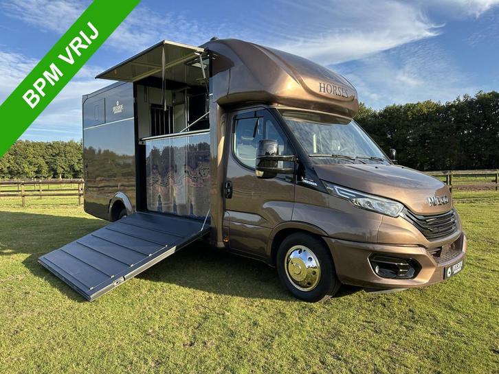 Iveco Daily 2-paards paardenvrachtwagen LIVING 3.0l 180PK Au, Dieren en Toebehoren, Paarden en Pony's | Trailers en Aanhangwagens