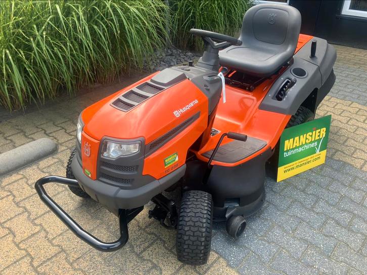 Husqvarna TC 238, Tuin en Terras, Zitmaaiers, Gebruikt, 90 tot 120 cm, Elektrische starter, Opvangbak, Ophalen