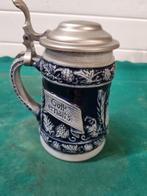 bierpul gott erhalts duits aardewerk tinnen deksel, Verzamelen, Glas en Borrelglaasjes, Ophalen of Verzenden, 'T Olde Gre-j, Info@toldegrej.nl