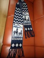 ECUADOR nieuwe sjaal. Alpacawol blauw/zwart/wit met franjes., Kleding | Dames, Mutsen, Sjaals en Handschoenen, Ecuador, Ophalen of Verzenden
