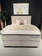 Voorraad | Luxe Velvet Boxsprings Met Opbergruimte - Utrecht, Ophalen, Info@trendvortex.com, Crème, 4131 NH