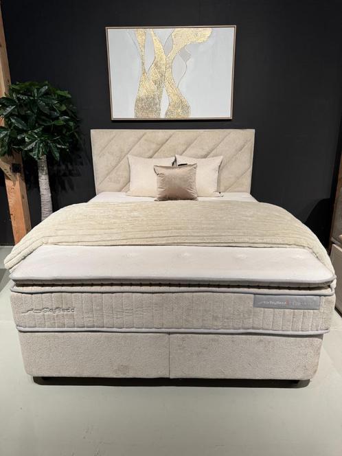 Voorraad | Luxe Velvet Boxsprings Met Opbergruimte - Utrecht, Huis en Inrichting, Slaapkamer | Boxsprings, Nieuw, 160 cm, 200 cm