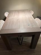 Mooie houten eettafel 160x90, Huis en Inrichting, Tafels | Eettafels, Gebruikt, 150 tot 200 cm, Vier personen, Rechthoekig