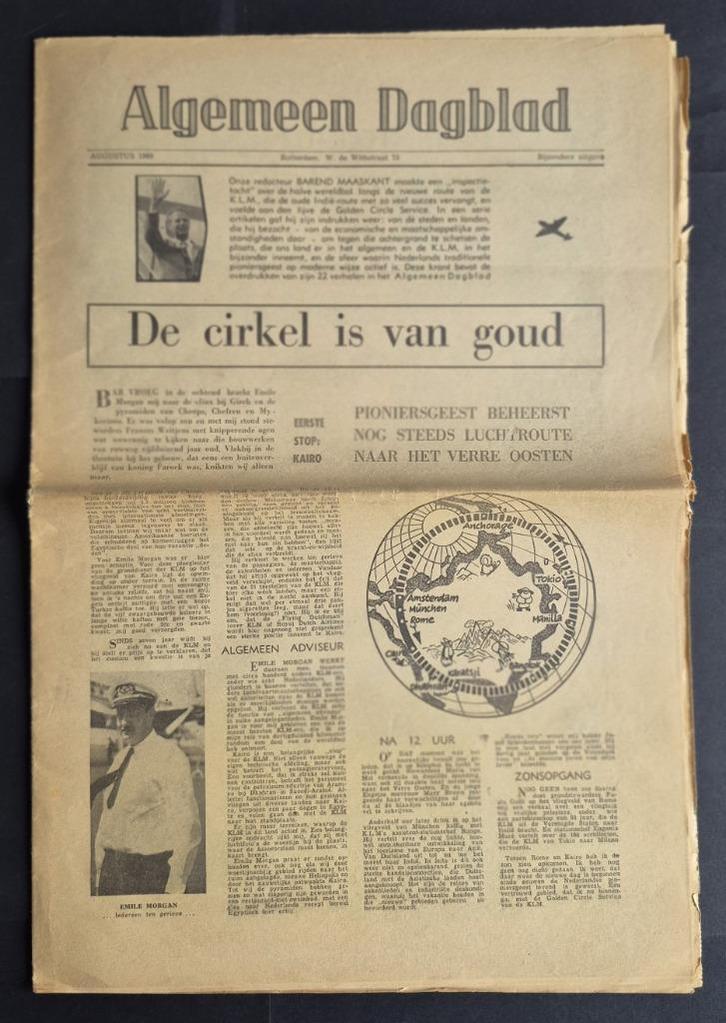 Special Algemeen Dagblad KLM Golden Circle uit 1960 (K1216), Verzamelen, Luchtvaart en Vliegtuigspotten, Gebruikt, Boek of Tijdschrift