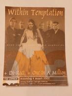 Within temptation Di-rect 2002 concert kaartje, Verzamelen, Ophalen of Verzenden, Foto of Kaart