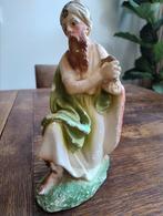 Antieke koning voor kerstgroep, Verzamelen, Beelden en Beeldjes, Ophalen of Verzenden, Gebruikt, Mens