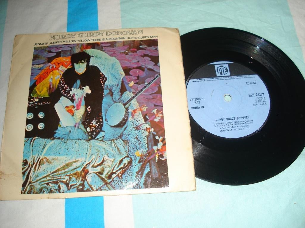 Donovan Ep    Hurdy Gurdy    Orgineel, Ophalen of Verzenden, Zo goed als nieuw, Wereldmuziek, EP