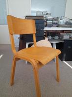 Stoel plywood hout vintage - zeer nette staat, Ophalen, Gebruikt, Bruin, Eén