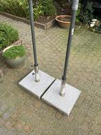 2 Parasolvoeten - 38x38x7 cm, Ophalen of Verzenden, Gebruikt, Minder dan 1 meter, Parasolvoet