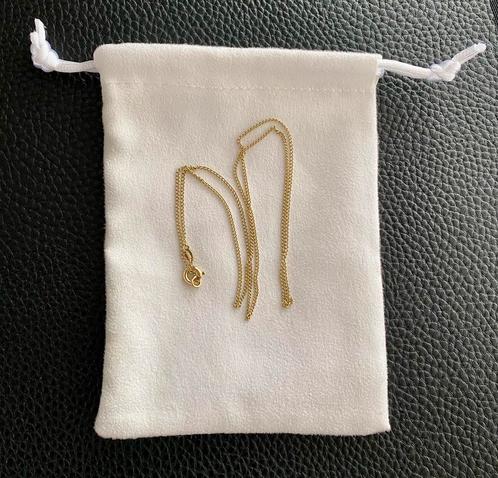 Gourmet schakelketting in 14K geelgoud, 42 cm, Sieraden, Tassen en Uiterlijk, Kettingen, Zo goed als nieuw, Goud, Goud, Ophalen of Verzenden