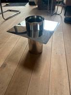 RVS Afdekplaat voor Kachel, Huis en Inrichting, Kachels, Ophalen of Verzenden, Zo goed als nieuw, Hout