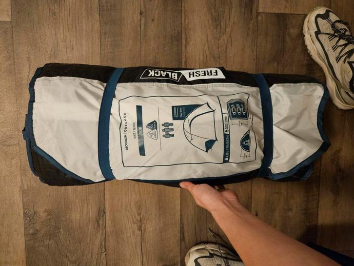 Quechua MH100 Fresh & Black 3-persoons tent, Caravans en Kamperen, Tenten, tot en met 3, Gebruikt, Ophalen of Verzenden