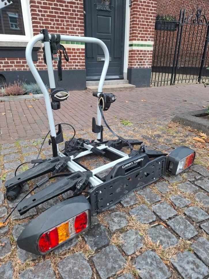 Kantelbare Fietsendrager - Trekhaak, Auto diversen, Fietsendragers, Gebruikt, Trekhaakdrager, 2 fietsen, Ophalen of Verzenden
