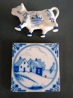 Delfts Blauw Koe en Tegel, Antiek en Kunst, Antiek | Wandborden en Tegels, Ophalen