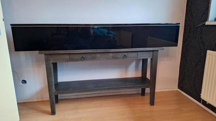 Ikea Besta Hang/Wandkast Hoogglans Zwart, Huis en Inrichting, Kasten | Dressoirs, Zo goed als nieuw, 150 tot 200 cm, 25 tot 50 cm