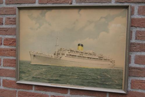 s.s. Oranje ; Stoomvaartmaatschappij "Nederland" Amsterdam, Verzamelen, Scheepvaart, Gebruikt, Overige typen, Motorboot, Ophalen of Verzenden