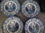 4x blauwe borden, Antiek en Kunst, Ophalen