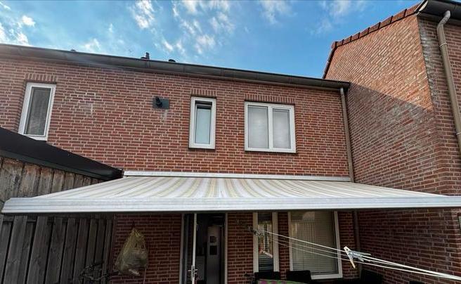 Elektrische Zonnewering - Knikarmscherm, Tuin en Terras, Zonneschermen, Gebruikt, Knikarmscherm, 150 tot 300 cm, 250 cm tot 450 cm