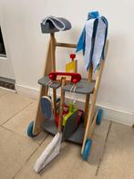 Houten poetskarretje voor kinderen, Ophalen of Verzenden, Zo goed als nieuw