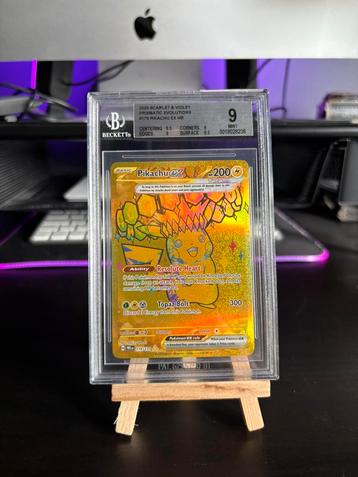 Pokemon pikachu 179/131 Backett 9.5 9.0 prismatic evolution beschikbaar voor biedingen