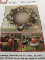 Patroon herftafelkrans, Hobby en Vrije tijd, Vilt, Ophalen of Verzenden, Zo goed als nieuw, Boek of Patroon