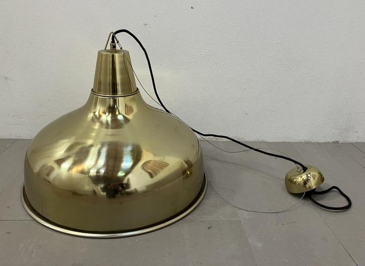 Gouden hanglamp, Huis en Inrichting, Lampen | Hanglampen, Zo goed als nieuw, Minder dan 50 cm, Ophalen