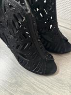 Zwarte Glitter Pumps Maat 36, Verzenden, Gedragen, Zwart, Pumps