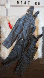 Twee blauwe tuinbroeken maat 80, Kinderen en Baby's, Babykleding | Maat 80, Ophalen of Verzenden, Gebruikt, Jongetje, Broekje
