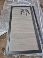 Nieuwe Tuinpoort Aluminium Composiet met Slot en Montageset, Ophalen, 100 tot 150 cm, Looppoort, 150 tot 200 cm