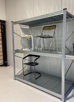 Metalen legbord stellingkast chroom modulair, Ophalen of Verzenden, Zo goed als nieuw