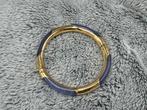 Lavendeljade armband met 14 kt. geelgouden monturen, Geel, Ophalen of Verzenden, Zo goed als nieuw, Met edelsteen