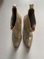 Toral. Leren laarsje. Goudkleurig. Maat 40, Ophalen of Verzenden, Zo goed als nieuw