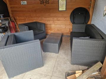 Lounge set. Antraciet beschikbaar voor biedingen