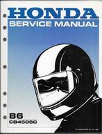 Honda CB450 sc Service Manual (2076z) motor, Motoren, Handleidingen en Instructieboekjes, Honda