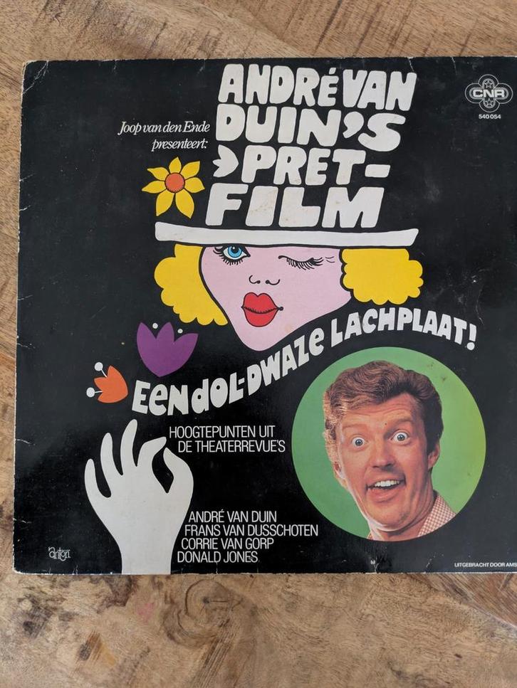 André van Duin's Pretfilm (Een doldwaze lachplaat) LP (1976), Cd's en Dvd's, Vinyl | Verzamelalbums, Gebruikt, Nederlandstalig