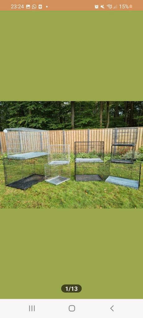 Grote collectie hondenbenches ! Uitzoeken - klein tot GROOT!, Dieren en Toebehoren, Hondenbenches, Zo goed als nieuw, Ophalen