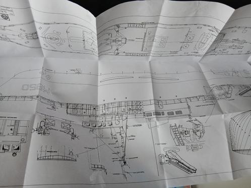 Hr. Ms. Alkmaar. Bouwtekening schaal 1:50, Hobby en Vrije tijd, Modelbouw | Boten en Schepen, Gebruikt, 1:32 tot 1:50, Overige merken
