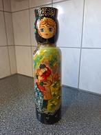 Vintage Russische matroesjka fles hout., Antiek en Kunst, Ophalen of Verzenden