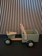 Houten bakfiets | Loopfiets Bandits & Angels | Groen, Kinderen en Baby's, Speelgoed | Buiten | Voertuigen en Loopfietsen, Ophalen