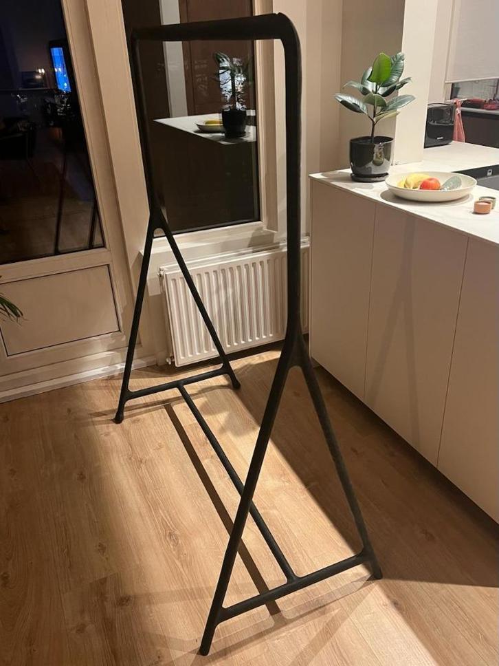 IKEA TURBO Kledingrek, binnen/buiten, zwart, 117x59 cm, Kleding | Dames, Kledingrekken, Zo goed als nieuw, Met wielen, Ophalen