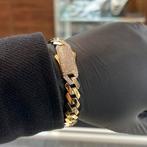 14 karaats gouden armband cuban schakel nieuw, Ophalen of Verzenden, Nieuw, Goud