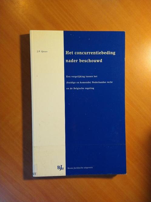 Quist, J.P. Het concurrentiebeding nader beschouwd, Boeken, Wetenschap, Ophalen of Verzenden