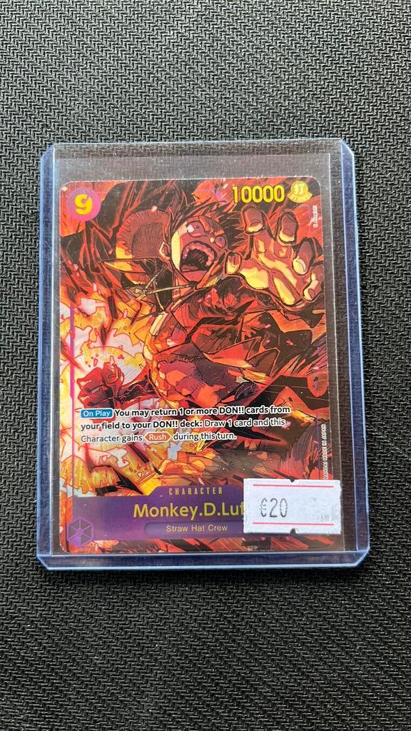 Monkey D Luffy - One Piece, Hobby en Vrije tijd, Verzamelkaartspellen | Pokémon, Zo goed als nieuw, Ophalen of Verzenden